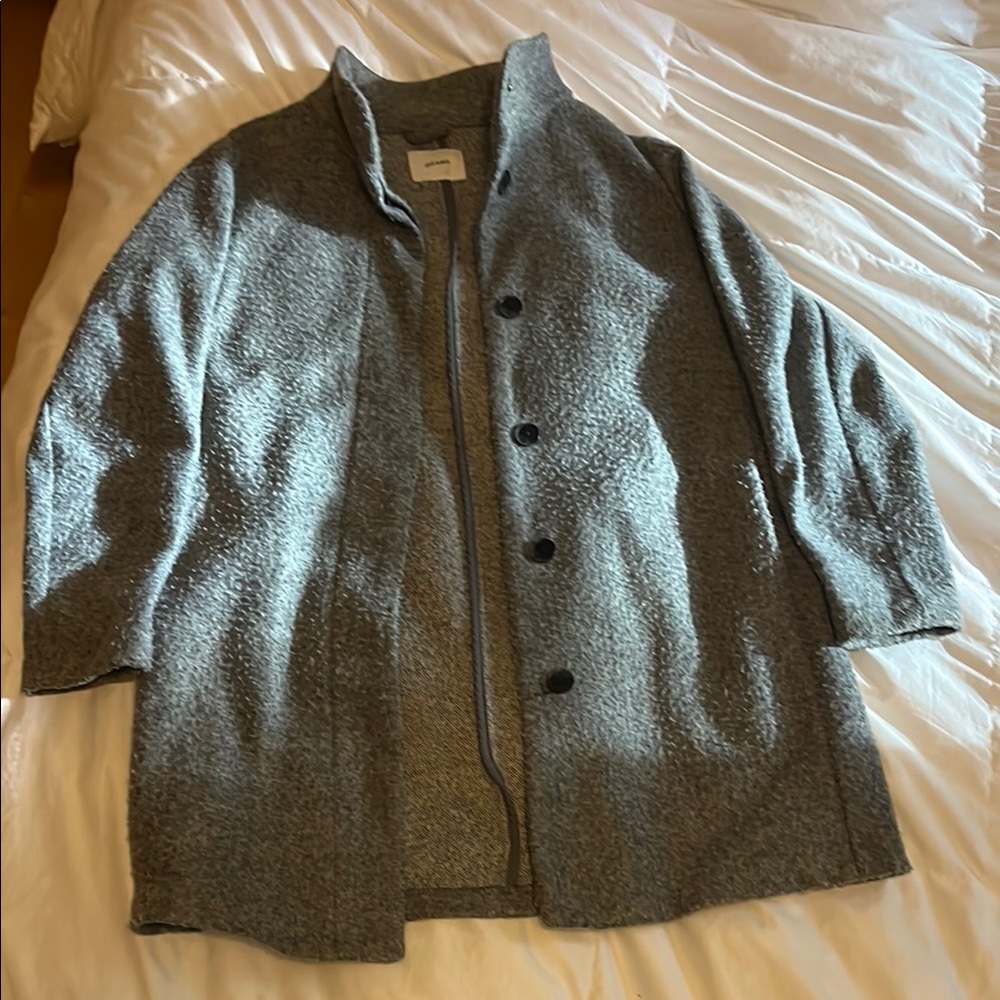 Old Navy Gray Wool Pea Coat